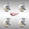 Service Caster 6 Inch Stainless Steel Nylon Swivel Caster Set with Roller Bearings and Brakes SCC-SS30S620-NYR-TLB-4 - alternate 6